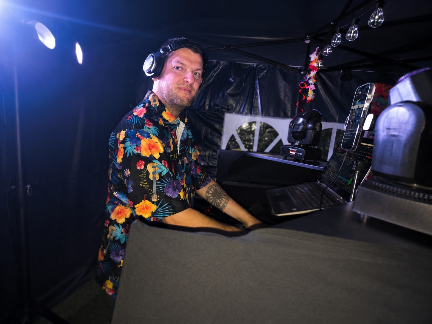 DJ Starkey professional DJ setup